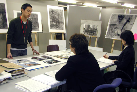 入学審査の様子