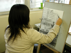 作品制作中
