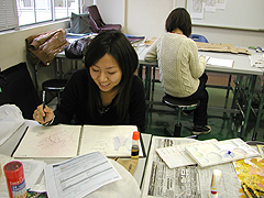 作品制作中