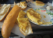 友達が作ってくれたパエリャ(