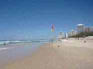 urfers pradise(Gold Coast)のビーチ