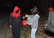 ハロウィンに子供たちがきました